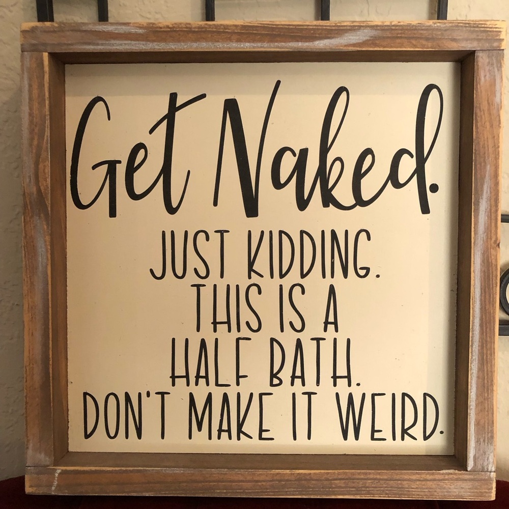 Humorous Bathroom Wall Art